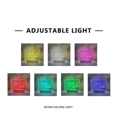 Customizable Bible Verse LED Lamp