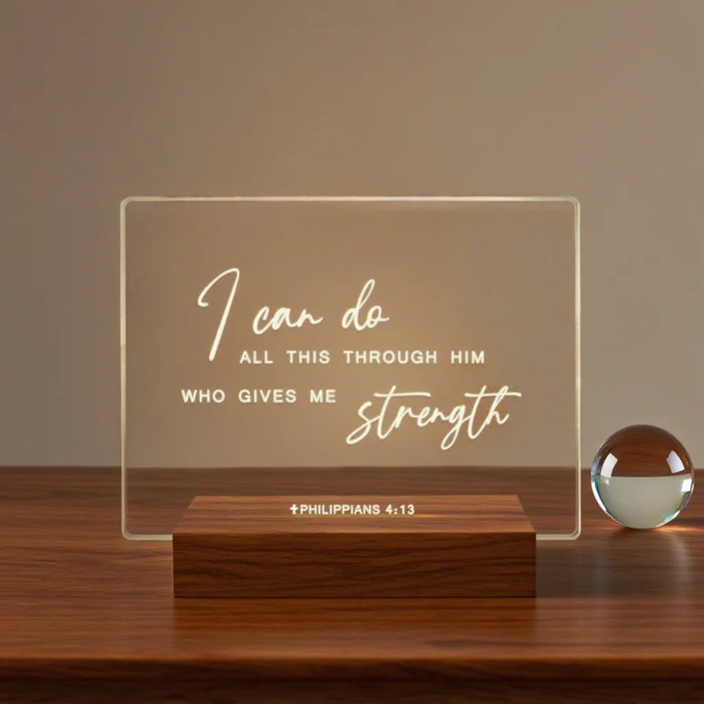 Customizable Bible Verse LED Lamp