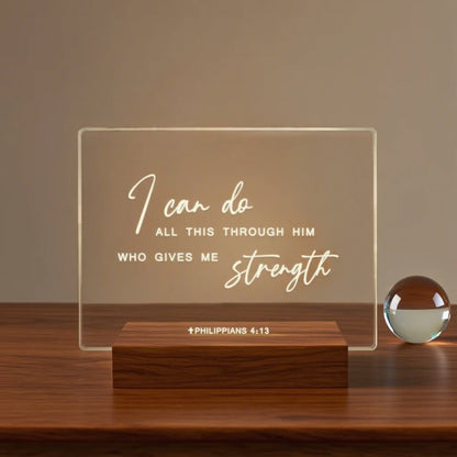 Customizable Bible Verse LED Lamp